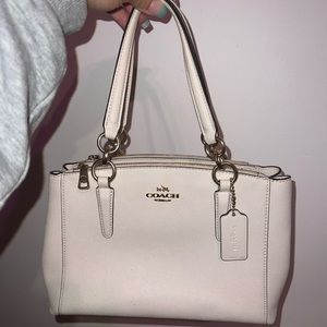 Cream Coach Purse
